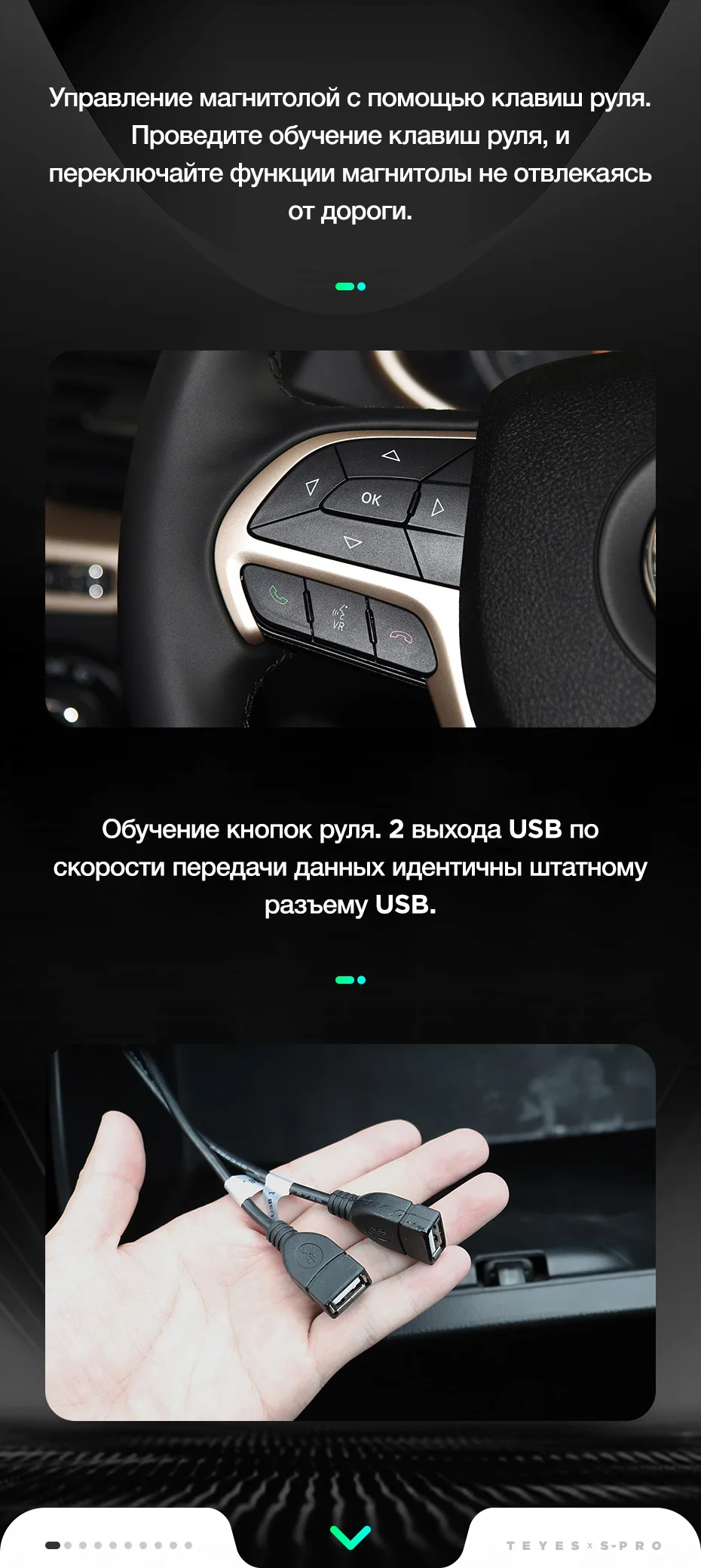 TEYES SPRO Штатная магнитола для Джип Чероки 5 Jeep Cherokee 5 KL Android 8.1, до 8-ЯДЕР, до 4+ 64ГБ 32EQ+ DSP 2DIN автомагнитола 2 DIN DVD GPS мультимедиа автомобиля головное устройство