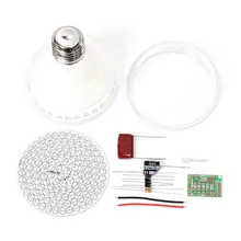 DIY энергосберегающие лампы комплект 120 шт. белый светодиод DIY Kit AC 85-277 В E27 Интерфейс электронных решений комплект