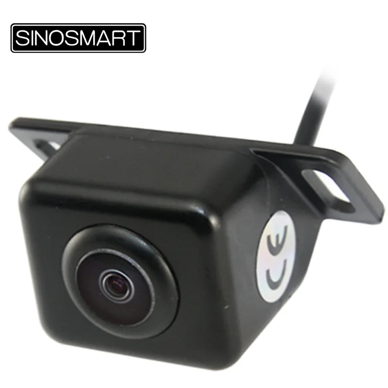 

SINOSMART In Stock HD Universal Reversing Backup Parking Camera Plastic Housing Flat Installation Waterproof Screw Fixed