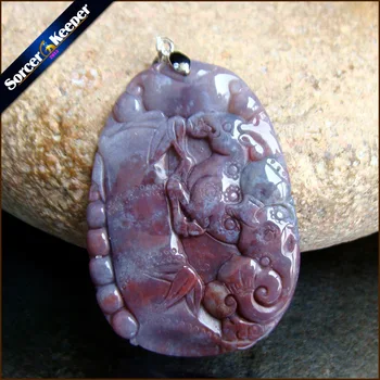 

Hand Carved Horse & Bamboo Animal Men Jewelry Natural Red Agates Stone Pendant Necklace Wholesale Crystal for Boys Gifts SS534