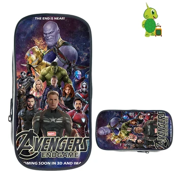 

The Avengers Pencil Case Bag Cartoon Printing Purse Wallet Student Pen Bag Children School Pouches Boys Girls Organizer Wallets