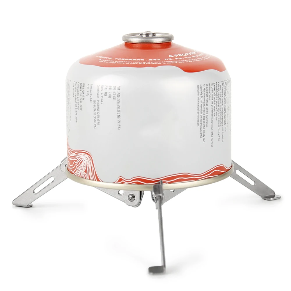 

Outdoor Stove Canister Stabilizer Gas Stand Foldable Cartridge Tripod Support Folding Fuel Camping Travel Stove Stabilizer