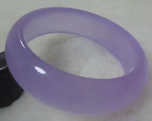 

01897 NATURAL FASHION BEAUTIFUL CHINA EMERALD PURPLE JADE GEMS BANGLE BRACELET