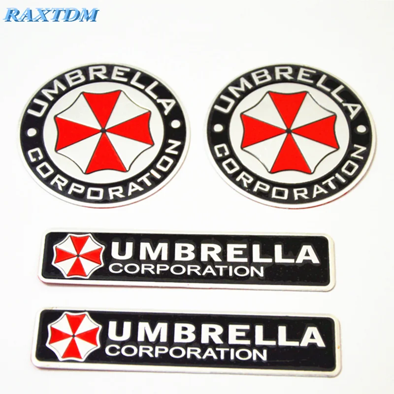 3D Stickers Aluminum Umbrella Corporation Car Sticker and Decals 3