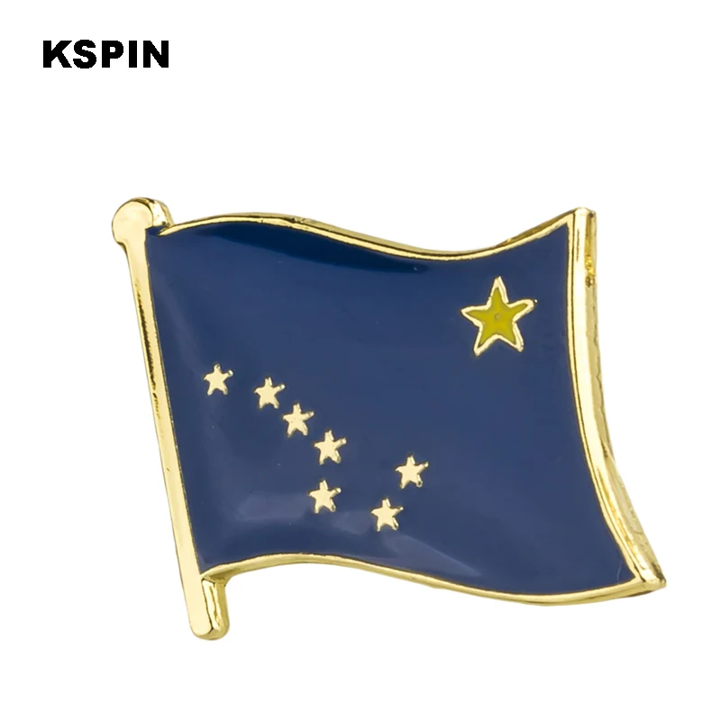 

U.S.A Alaska State Badges flag badge flag lapal pin on backpack pins for clothes XY0189