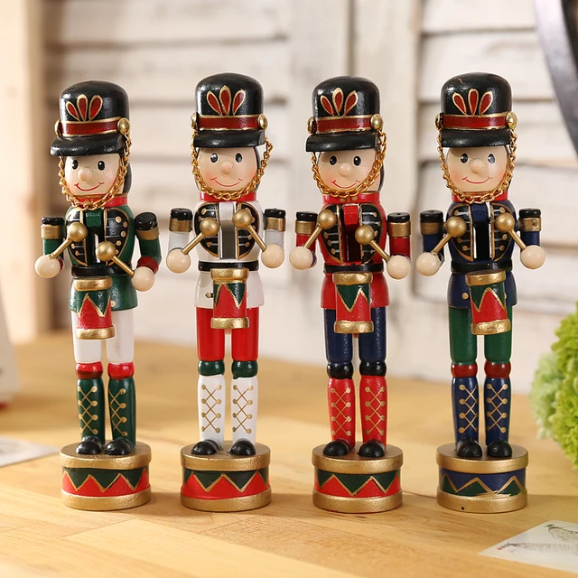 4ps lot wood nutcracker soldiers england royal soldier christmas mouse store