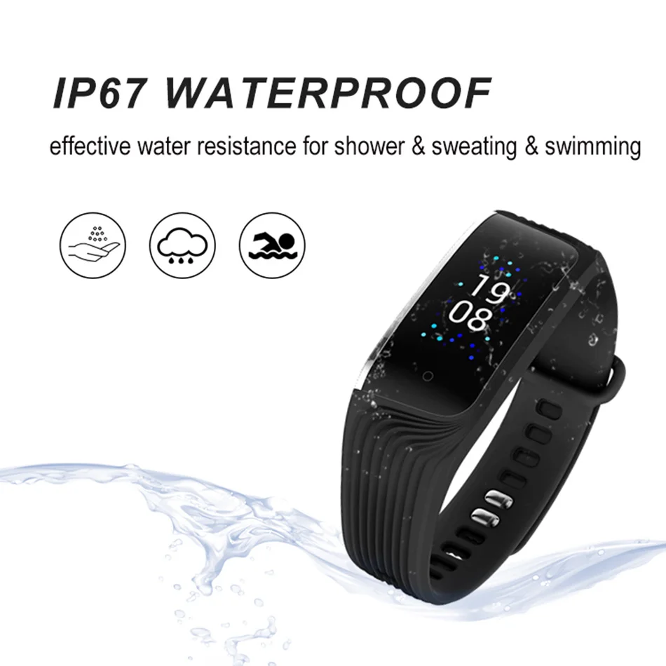 Новинка S4 цветной экран умный Браслет монитор сердечного ритма браслеты Bluetooth фитнес-трекер android Смарт-часы IP67 водонепроницаемый
