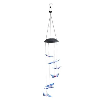 

LED Solar Butterfly Wind Chime Light Color Changing Hanging Lamp Home Decor