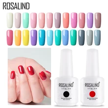 ROSALIND художественный Гель-лак для ногтей Vernis полуперманентный УФ верхнее покрытие гибридные Лаки замочить от ногтей Гель-советы белый маникюрный набор