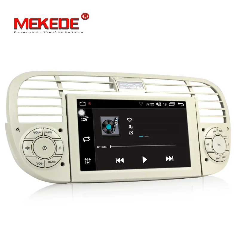 Discount 1024x600 2+32G PX5 HD Android 8.0 Car Multimedia player For FIAT 500 Car Audio Stereo Navigation GPS Steering Wheel Control 3