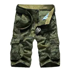 Новые шорты Карго мужские топ Дизайн камуфляж военные повседневные шорты мужские летние хип-хоп хлопок качество работы шорты Homme 29 -44