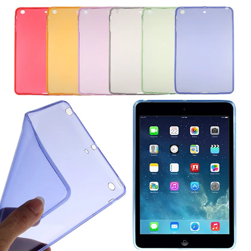

Soft Gel TPU Skin Silicone Case Cover for iPad mini 1 2 3 Retina Red*95