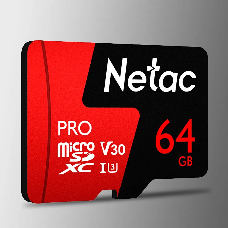Cena Netac micro sd 64 gb P500 Pro karta pamięci klasy 10 microSDXC V30 U3 UHS I karta pamięci TF 64 gb na telefon komórkowy i kamera sportowa