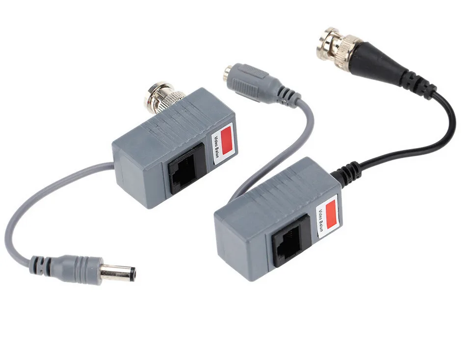  10pcs CCTV Camera Accessories Audio Video Balun Transceiver BNC UTP RJ45 Video Balun with Audio and - 33029449437