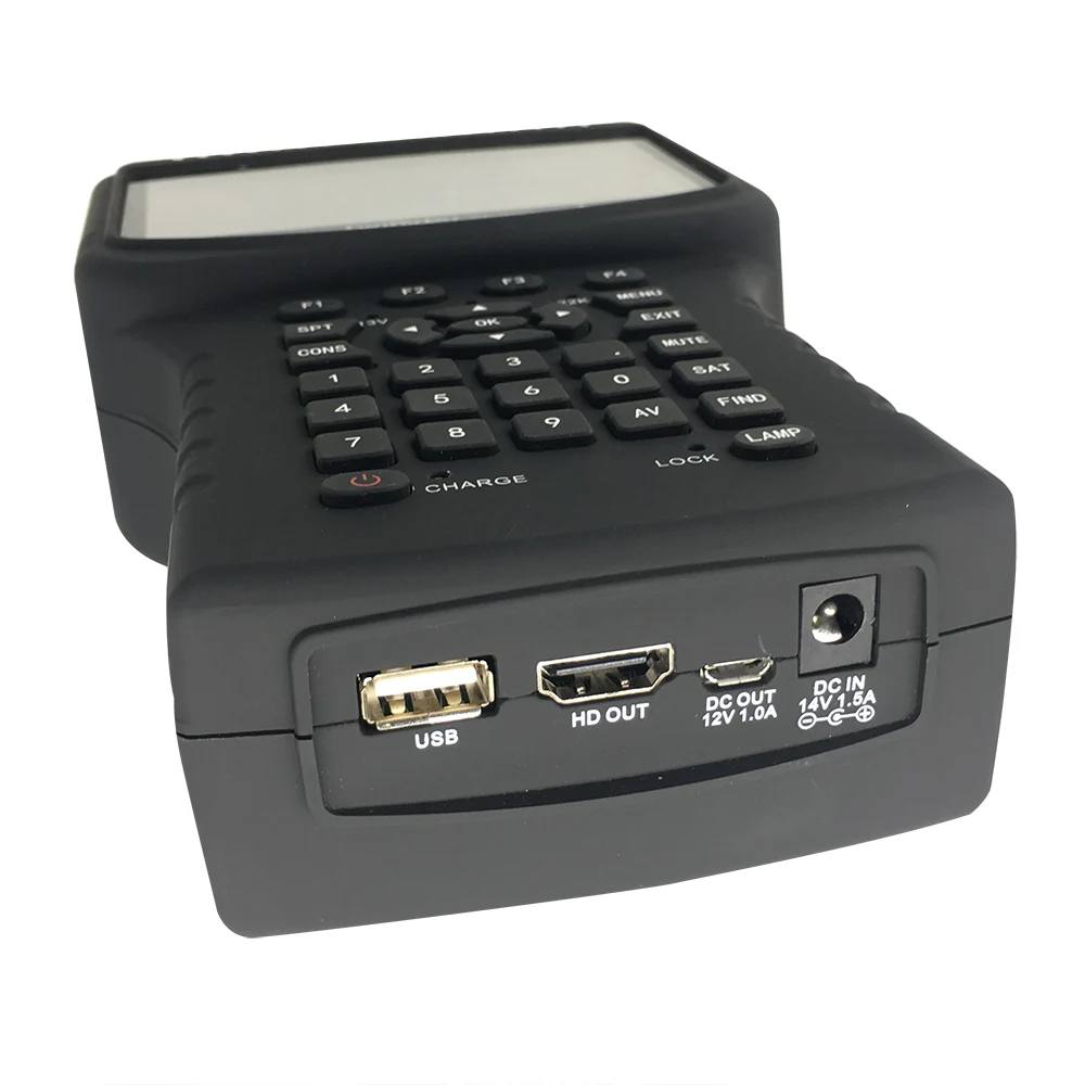 Цифровой спутниковый искатель HD DVB T2 DVBS2 C с 4 3 "дисплей Поддержка CCTV монитор в AHD