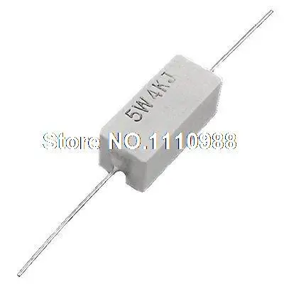 

4K Ohm 5% 5W Watt Ceramic Cement Power Resistor x10pcs