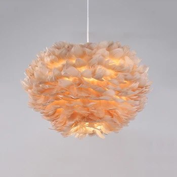 

Nordic LED Pendant Lights Feather Romantic Pendant Lamps Bedroom Living Room Lighting Hanging Lamps Goose Suspension Luminaire