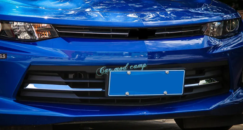 

For Chevrolet Camaro 2016 2017 ABS Front Center Grille Grid Cover Decoration Trim 4pcs Car Styling Car Styling Accessories!