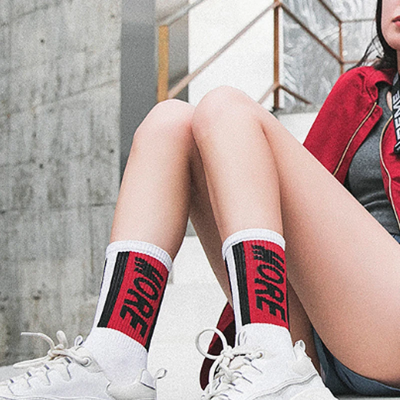 

SALE Funny Letter Printed Men Sock Long Tube Harajuku Cotton EUR 35-44 Women Girls Unisex Socks