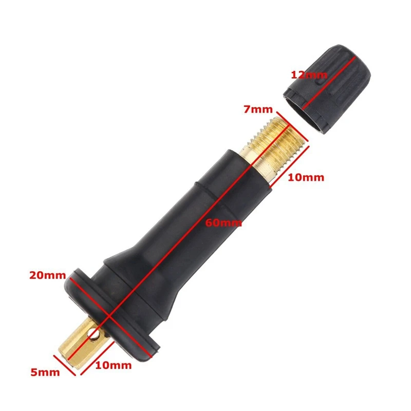 4 шт. Тип датчик давления в шинах Tpms клапан стволовых сопла для Chevrolet Renault Ford