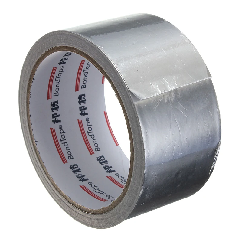 Mayitr Silver Aluminium Foil Adhesive Sealing Tape Thermal Resist Duct