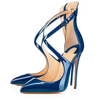 

Onlymaker Women's Pointed Toe Crisscross Strappy High Heels Stiletto Pumps Ladies Ankle Strap Party Wedding Dress Shoes