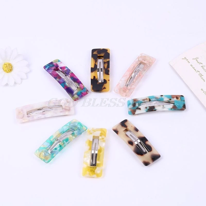 Korean Vintage Tortie Water Drop BB Hair Clip Women Girl Contrast Color Leopard Acetate Acrylic Hairpin Side Bangs Snap Barrette Korean Vintage Tortie Water Drop BB Hair Clip Women Girl Contrast Color Leopard Acetate Acrylic Hairpin Side Bangs Snap Barrette