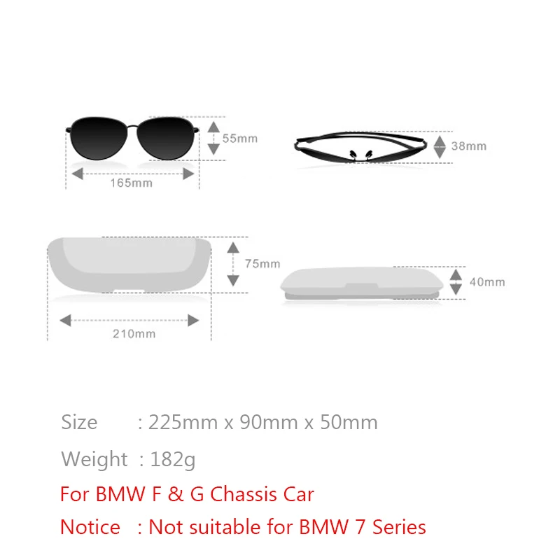Srxtzm автомобильный Стайлинг автомобиля солнцезащитные очки Чехол держатель очки ящик для хранения для Bmw F06 F07 F10 F11 F12 F13 F15 X5 F16 X6 F20 F25 F26 G30