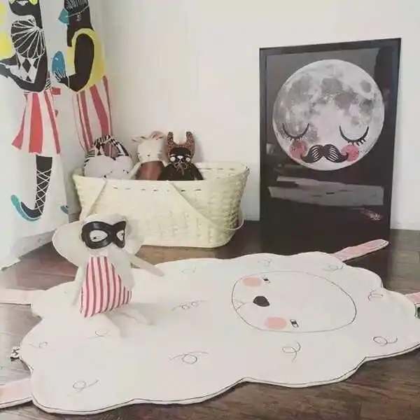 Овец восхождение Одеяло ребенка коврик дети ползать EDC малыш Обложка для новорожденных девочек игрушки ковер Лапин подушки пол X'mas теплые