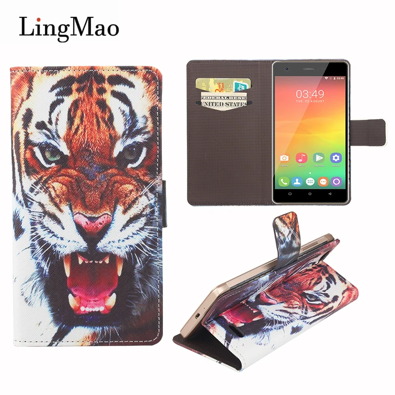 

for Oukitel C4 Case Cover 3D Tiger Pattern Flip Luxury Leather Wallet Phone Bag Case for Oukitel C4