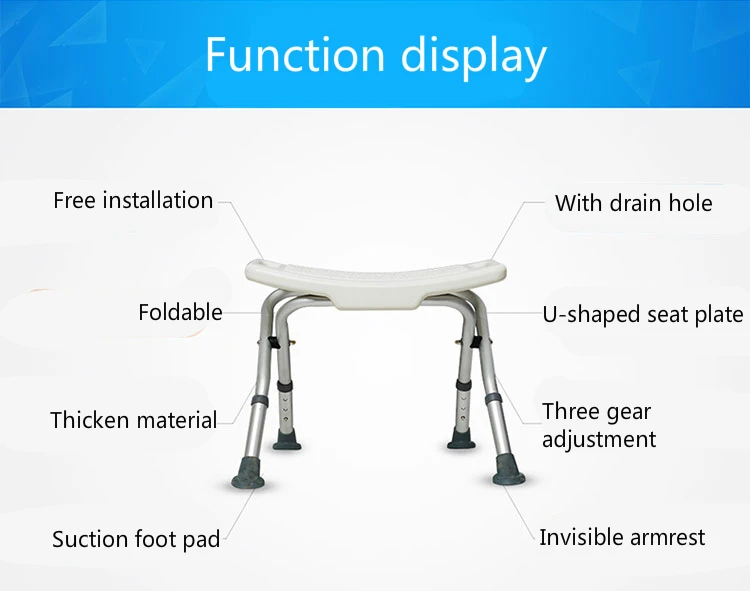 Домашняя ванная комната нескользящий табурет душ отдых сиденье складной стабильный для беременных женщин/пожилых людей/инвалидов стул для купания со спинкой