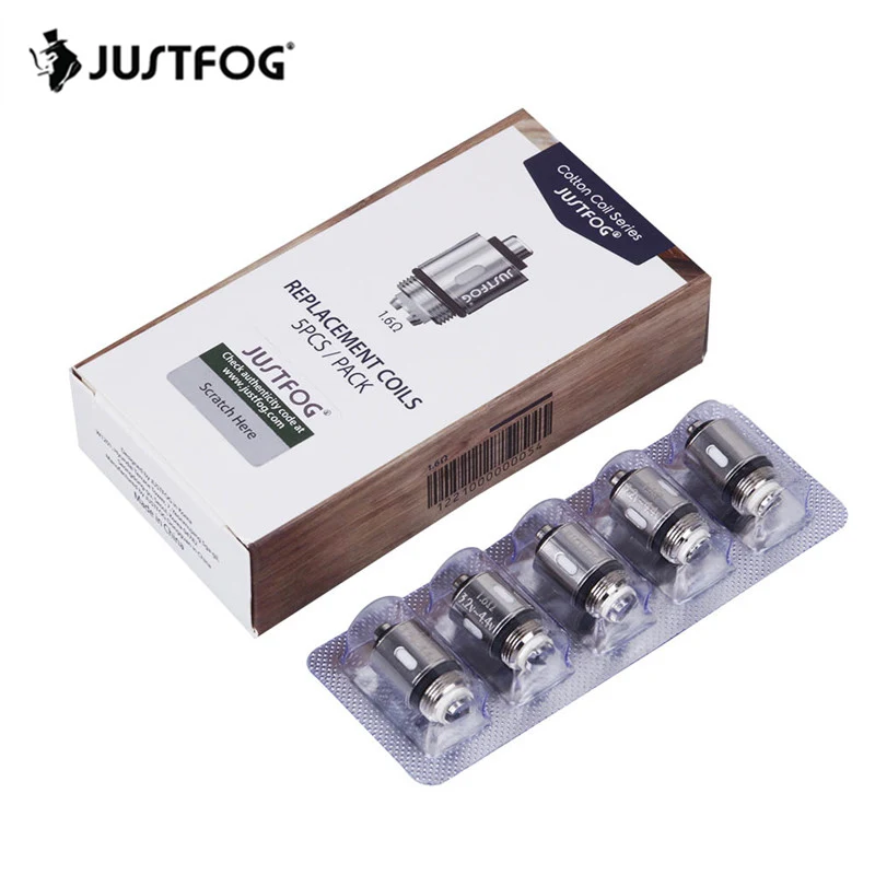 

Original JUSTFOG Vape Coil Head Core 1.2ohm 1.6ohm Replacement For JUSTFOG C14 Q14 Q16 P16A Electronic Cigarette Kit Atomizer