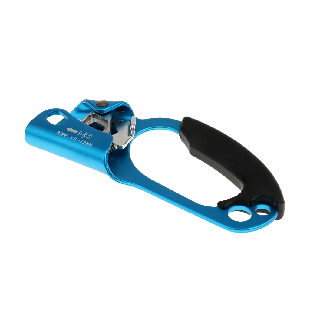 Right/Left Hand Ascender Rock Climbing Tree Arborist Rappelling Gear Equipment Rope Clamp for 8-12MM Rope for climbing hiking