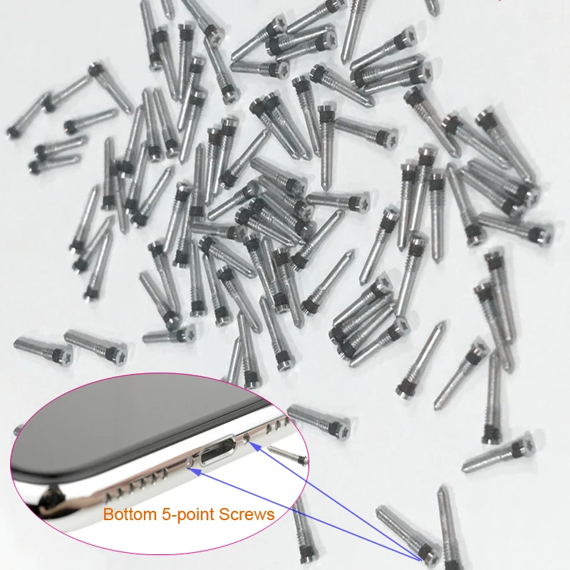T-shin Full Set Screws Replacement Repair Parts With Bottom Pentalob Screws For Ipad With Compact Protective Pp Storage Box Ipad Mini Mini 2 Mini 3 Mini 4