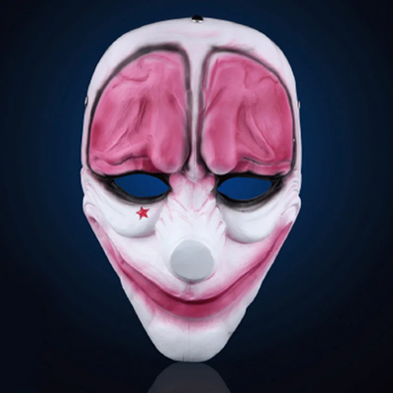 Payday 2 маска из полимера The Heist Wolf/Joker/Hoxton/Skull косплей Хэллоуин ужас клоун