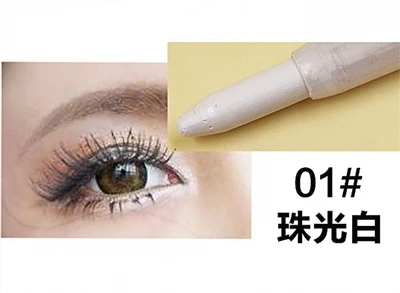 1 шт. горячий модный женский стойкий карандаш для глаз пигмент белый цвет Водостойкий карандаш для глаз Косметика для глаз инструменты для макияжа - Цвет: 1