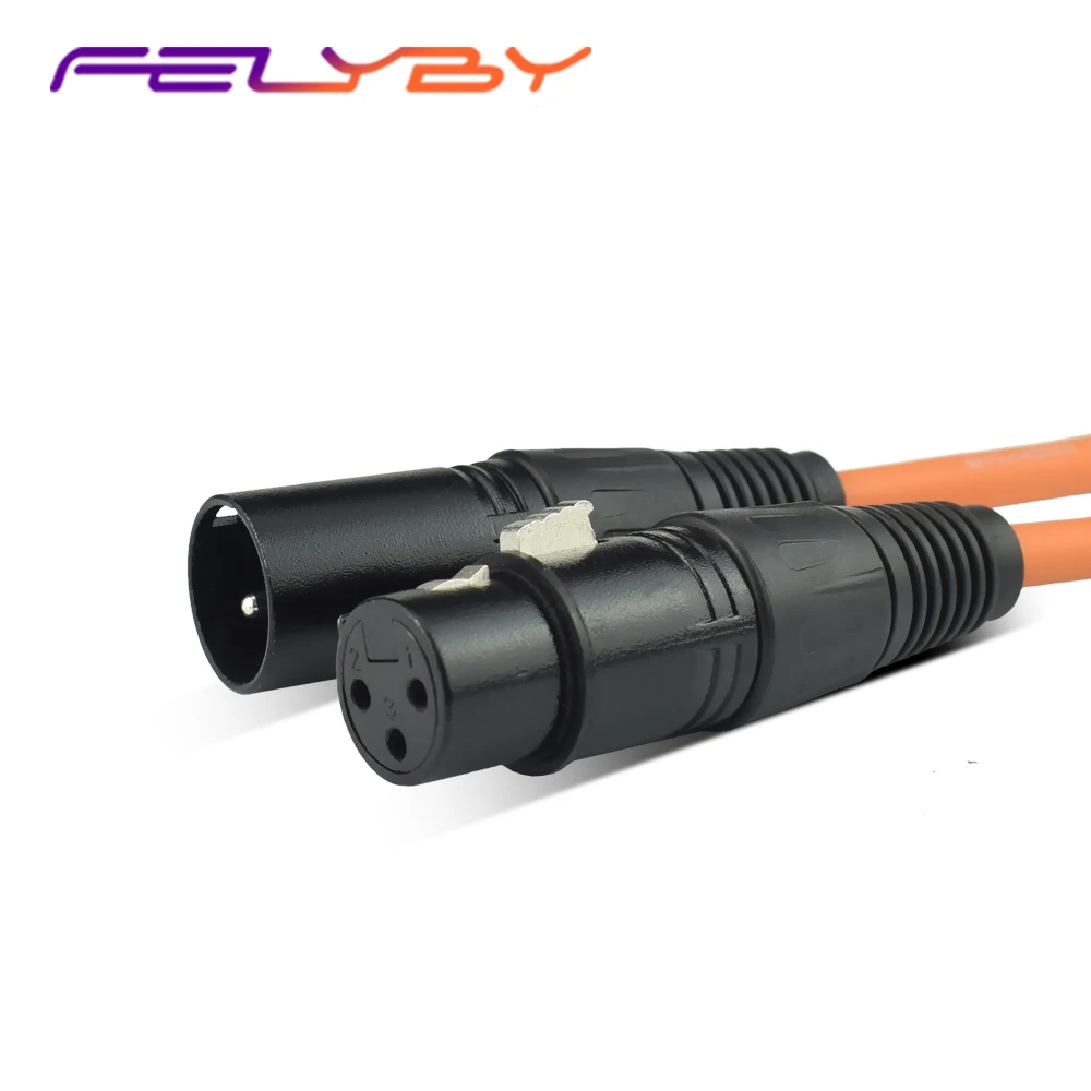 

FELYBY XLR Cable Karaoke Microphone Sound Cannon Cable Plug XLR Microphone Cable for Audio Mixer Amplifiers XLR Cord 4.8m