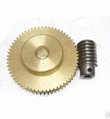 

42L-E006 1.0 modulus 60teeth steel worm gear hole 10mm rod gear hole 5mm metal worm reducer transmission parts