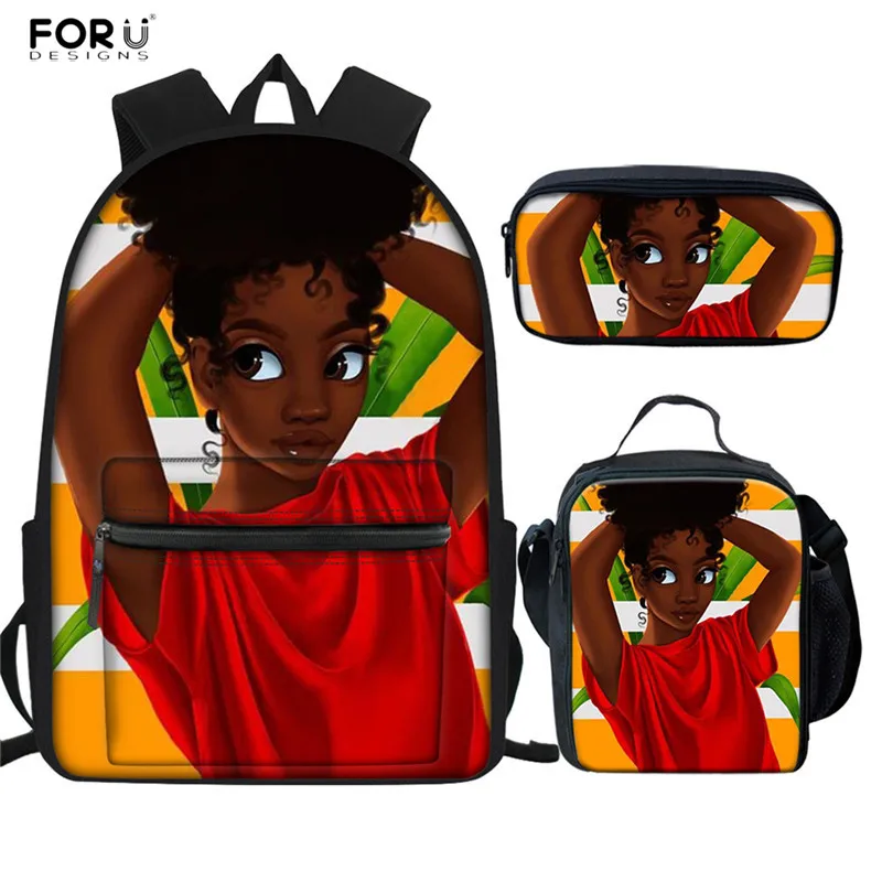 FORUDESIGNS/африканские женские сумки с принтом для девочек, школьные сумки для девочек, повседневные Рюкзаки на плечо, 3 шт./компл., прочные водонепроницаемые мягкие рюкзаки - Цвет: HMC1732Z58GK