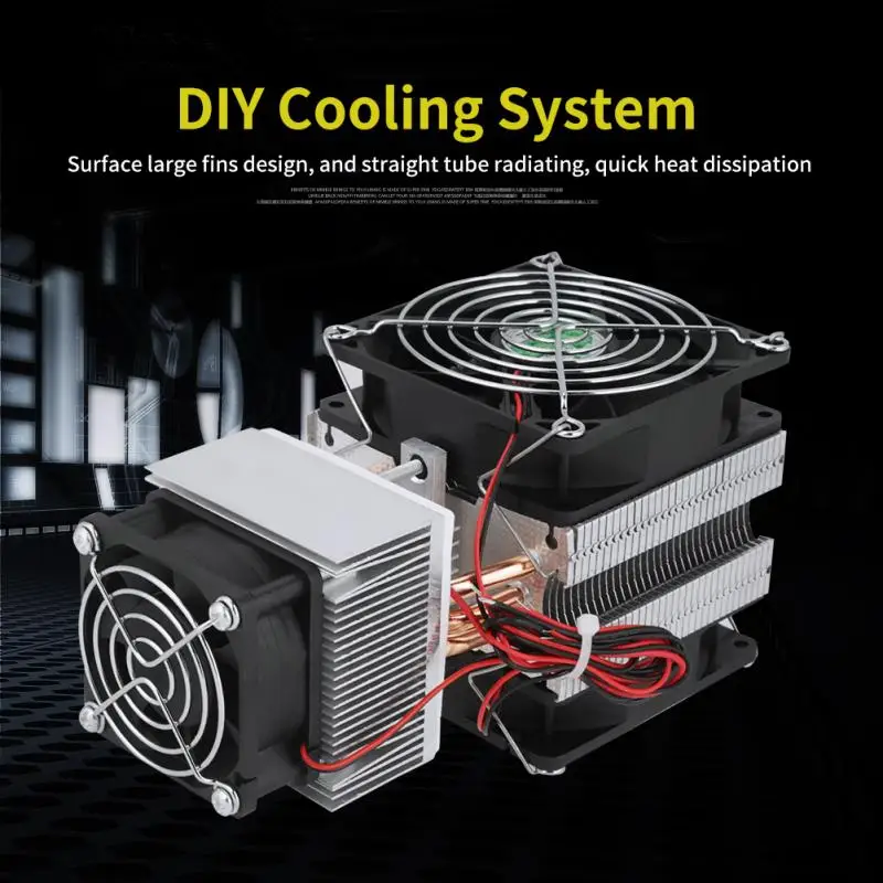 

12V DIY Refrigerator Cooler Electronic Semiconductor Refrigeration Cooler Semiconductor Refrigeration 72W DIY Cooling System Kit