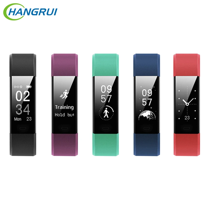 Original ID115HR Plus Fitness Bracelet Heart Rate Monitor Smart Band 0.96