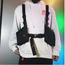 Хип-хоп нагрудные сумки унисекс уличные сумки мульти-карманы жилет нагрудные сумки поясные сумки Fanny Heuptas Sac Banane Kanye West