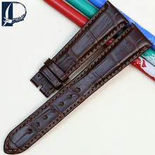 Pesno Brown Super Quality American Alligator Skin Leather Watch Band Strap 18mm 20mm Suitable for Chopard
