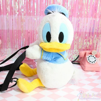 

Cartoon Cute Donald Duck Plush Backpack Shoulder Bag Children School Bag for Girls Adult Children Baby Birthday Gifts
