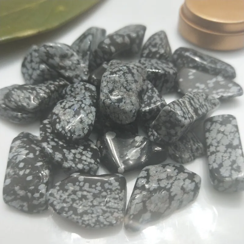 Snowflake Obsidian Ore Crushed Gravel Stone Chunk Lots Degaussing fengshui