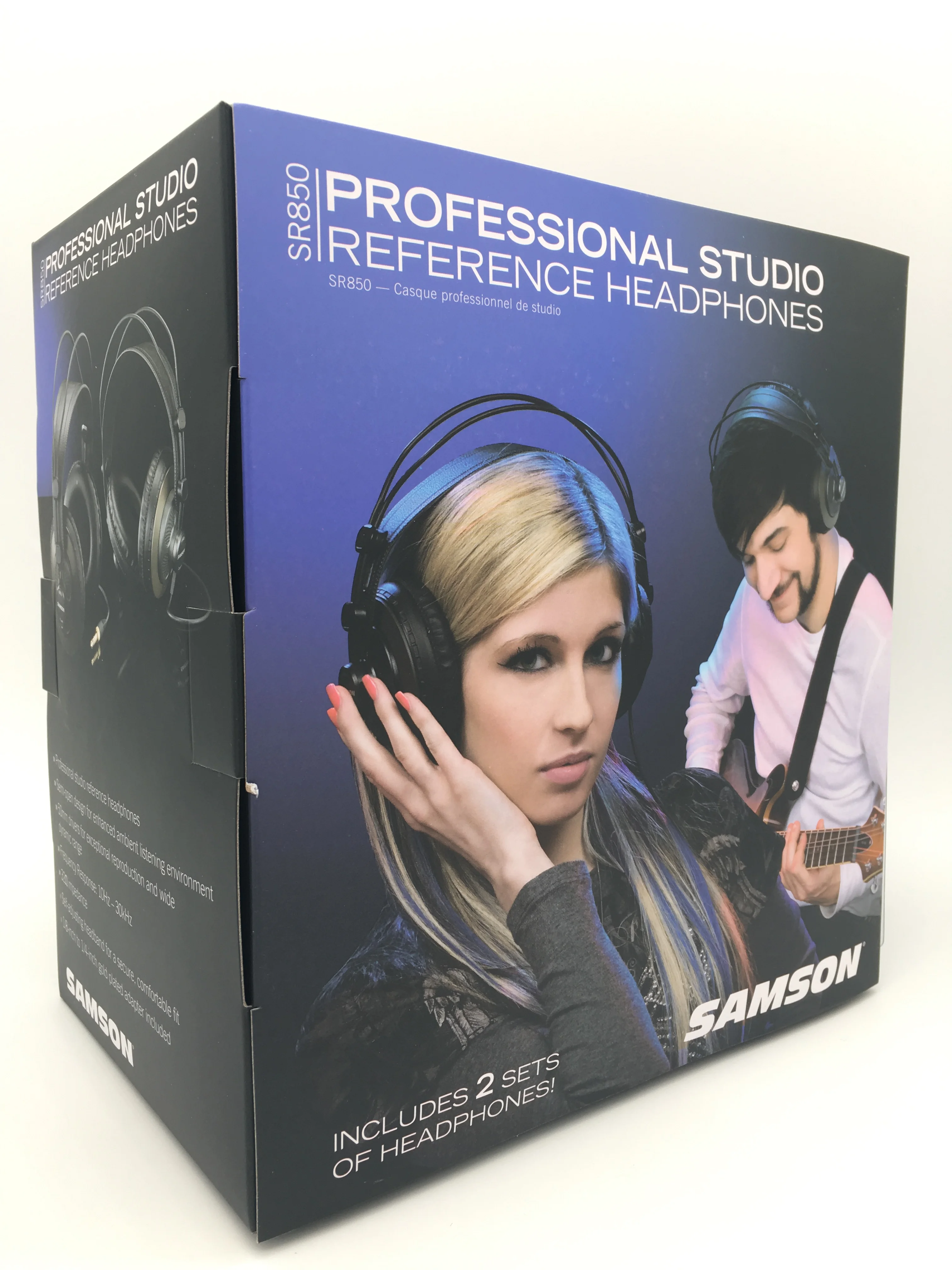 2 шт. Samson SR850 HIFI гарнитура для мониторинга профессиональные студийные наушники с