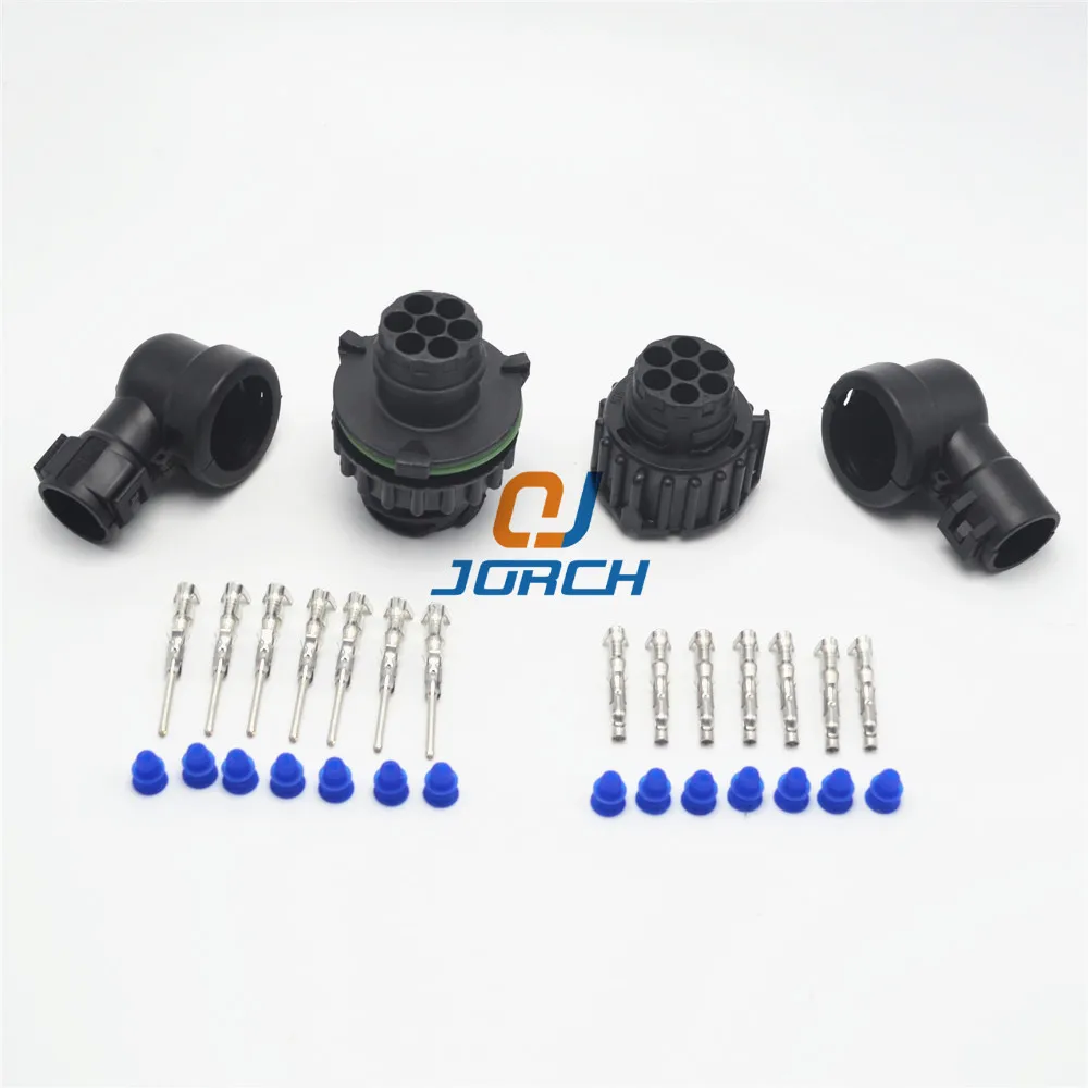 

10 Sets kits 7 Pin Auto Sensor Plug Waterproof Wire Connector 1718230 967650-1 965783-1 For Car Oil Exploration Railway