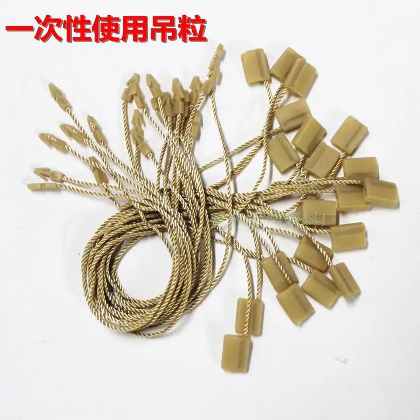 

Good quality price hangtag seal square head cord for garment plastic hang tag strings in apparel 1000pcs lot