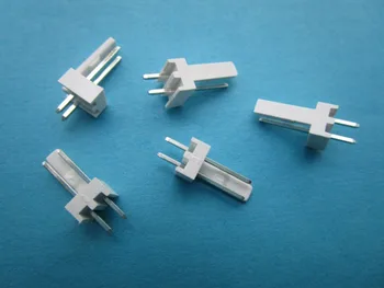 

100 Pcs 2510 Pitch 2.54mm 2 Pin Male Plug Connector Straight-pin