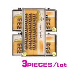 3 чехла/Набор искусственных трендовых накладных ресниц удлинительные материалы макияж-Фабрика-прямые накладные ресницы в отдельной упаковке